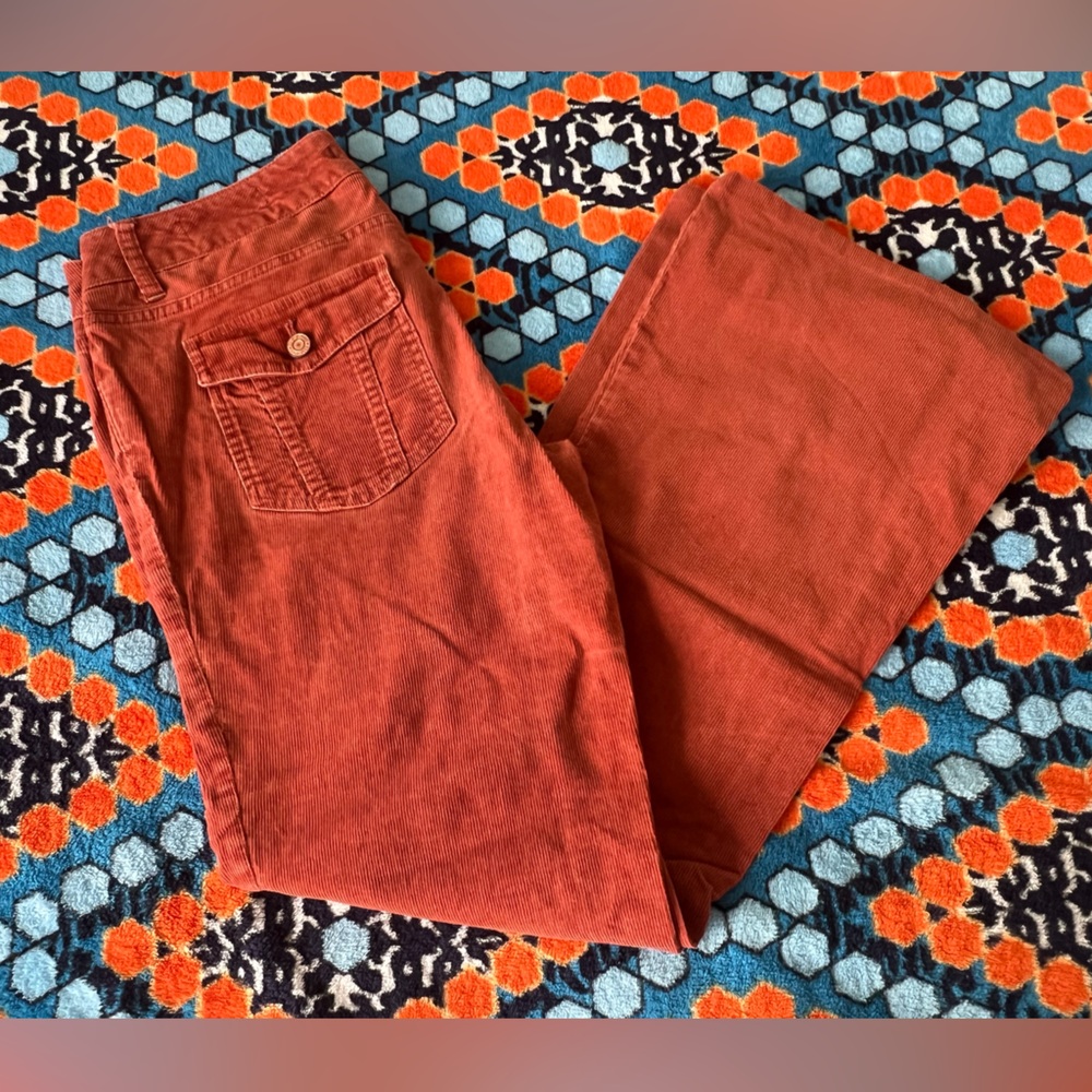 GAP Women's Rust Orange Corduroy Jean style Bootcut Pants